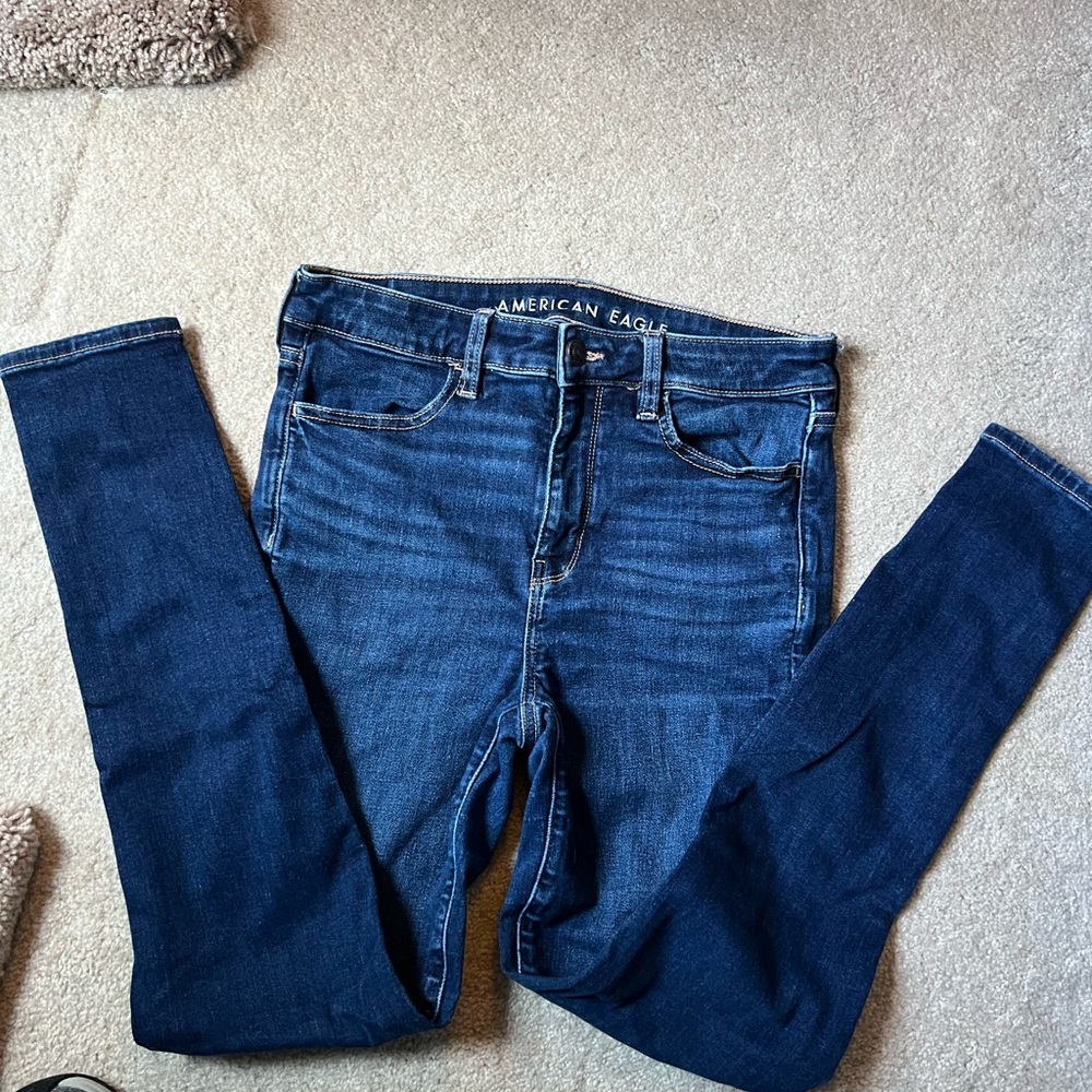 American Eagle hi-rise next level stretch jeggings